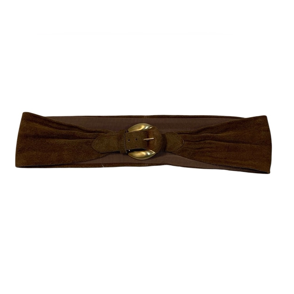 Women’s Camel Faux Suede Belt
